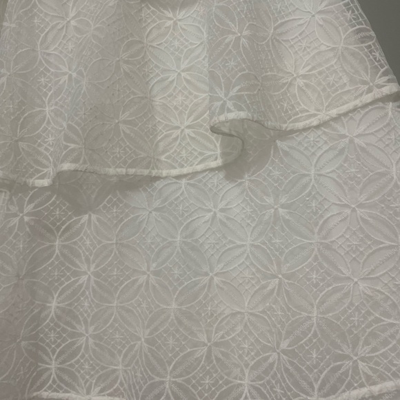 NWT Anthropologie white lace tiered maxi skirt - Picture 3 of 11